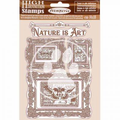 Stamperia Natural Rubber Stamps - Nature Is Art Frames